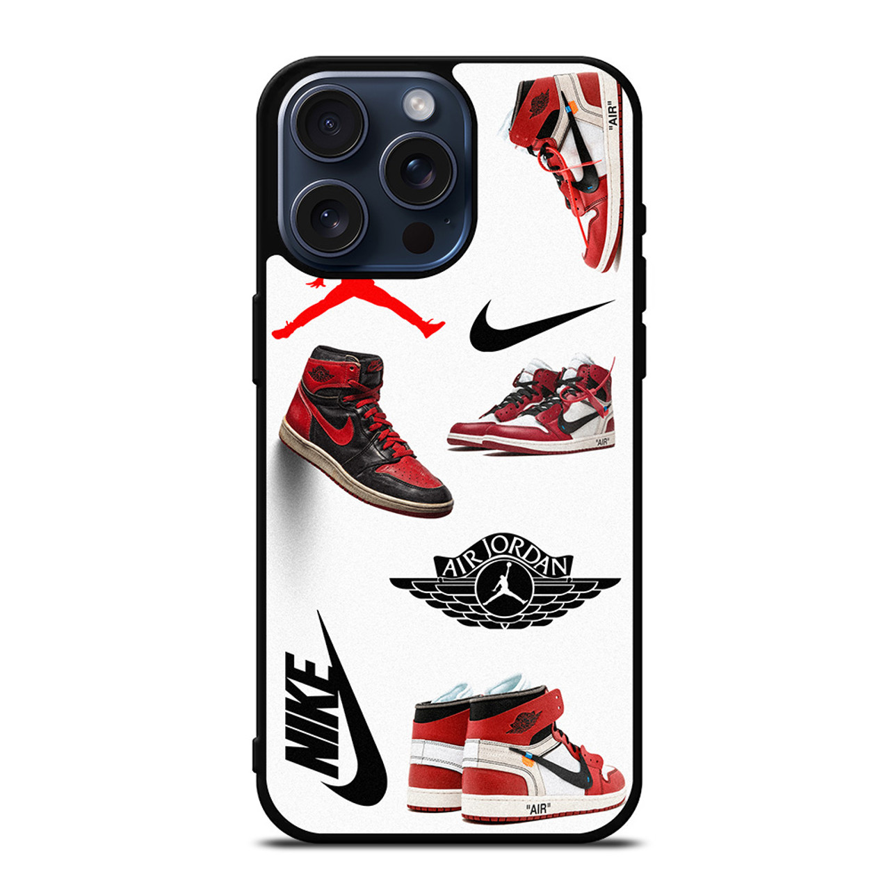 NIKE AIR JORDAN SHOES COLLAGE iPhone 15 Pro Max Case Cover